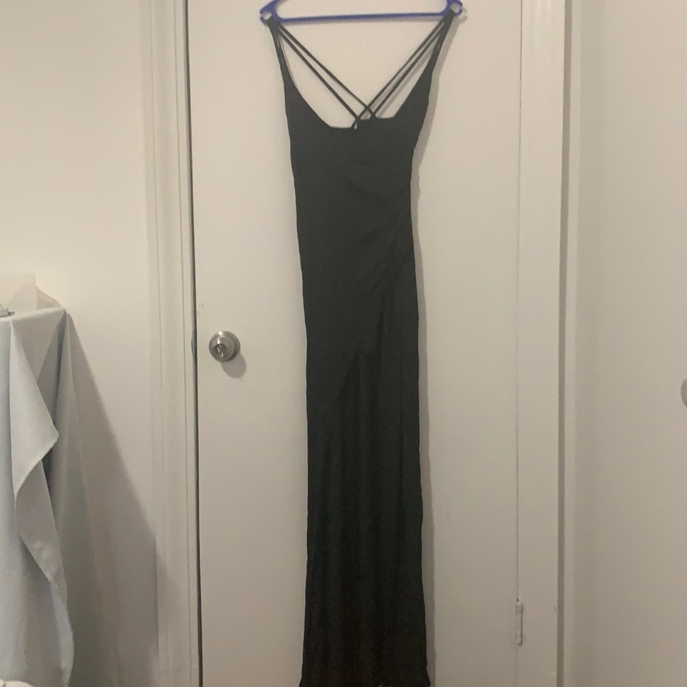 Express Cross-back low-high dress